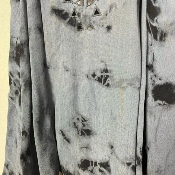 Amuse Society Landslide Blue Tie Dye Laser Cut Tank Top S - Picture 4 of 5